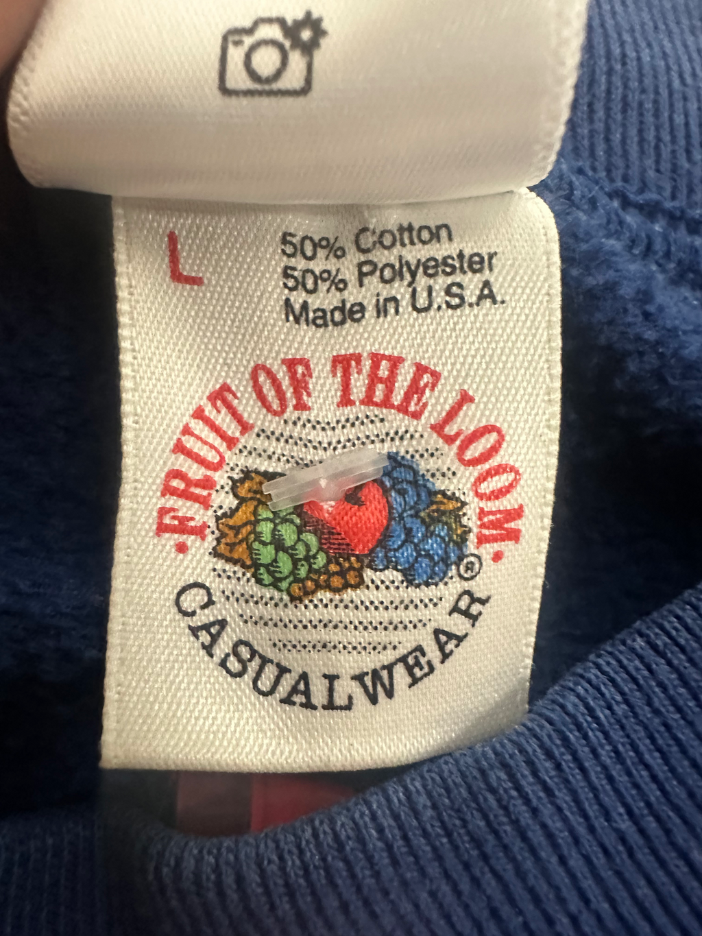 Blue "بوسطن" Crewneck