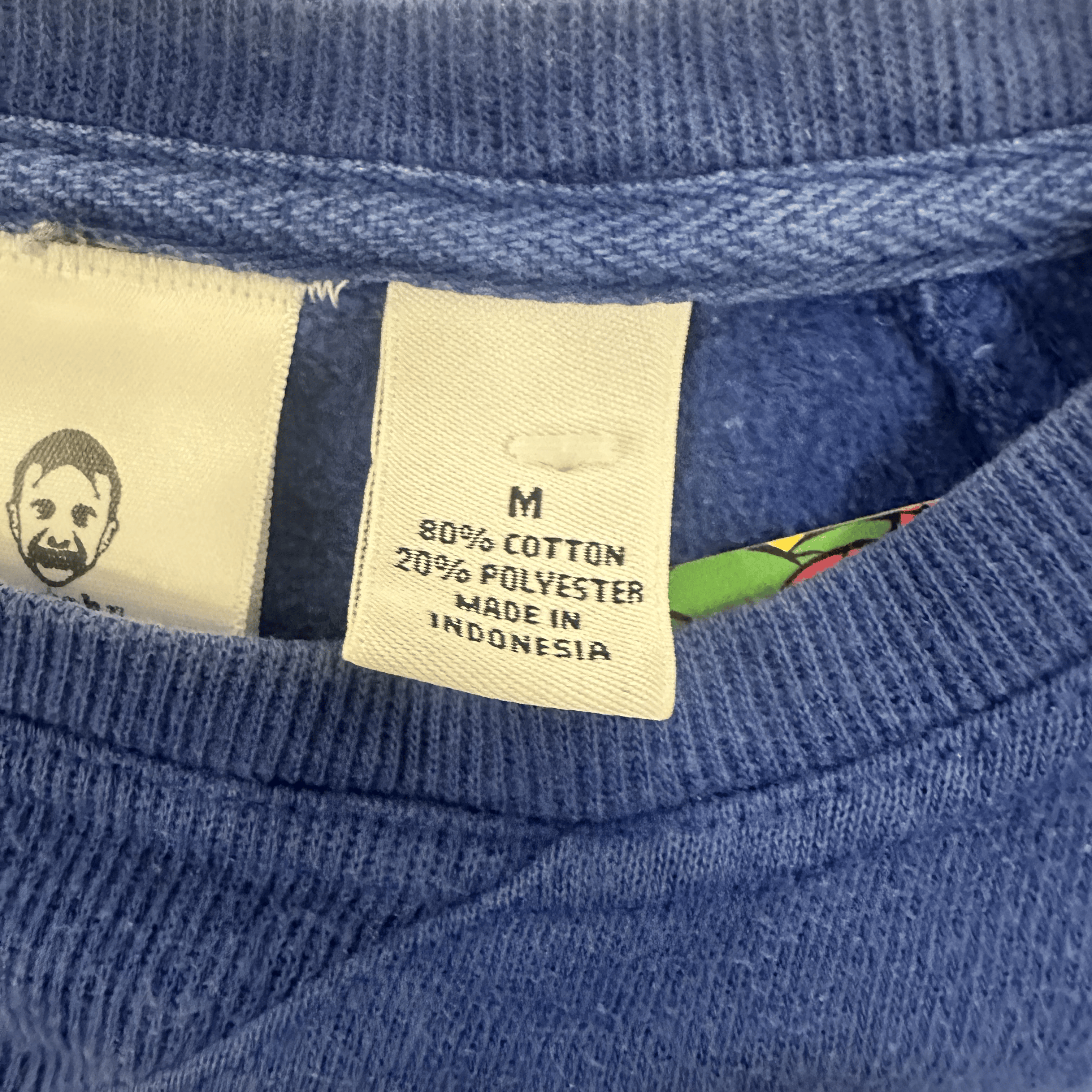 Blue "بوسطن" Long sleeve/crewneck